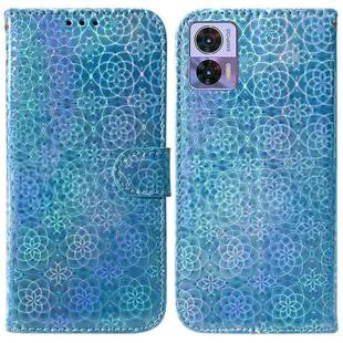 For Motorola Edge 30 Neo / Edge 30 Lite Colorful Magnetic Buckle Leather Phone Case(Blue)
