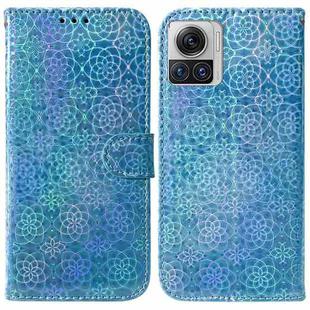 For Motorola Moto X30 Pro 5G / Edge 30 Ultra Colorful Magnetic Buckle Leather Phone Case(Blue)