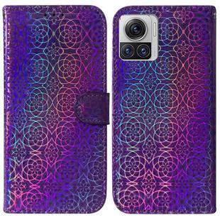 For Motorola Moto X30 Pro 5G / Edge 30 Ultra Colorful Magnetic Buckle Leather Phone Case(Purple)