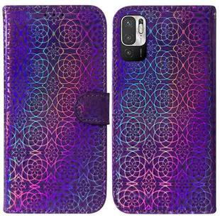 For Xiaomi Redmi Note 11T Pro / 11T Pro+ 5G Colorful Magnetic Buckle Leather Phone Case(Purple)