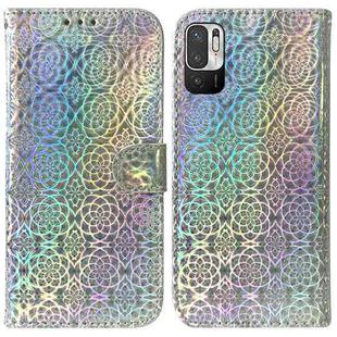 For Xiaomi Redmi Note 11T Pro / 11T Pro+ 5G Colorful Magnetic Buckle Leather Phone Case(Silver)
