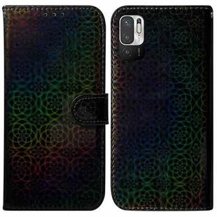 For Xiaomi Redmi Note 11T Pro / 11T Pro+ 5G Colorful Magnetic Buckle Leather Phone Case(Black)