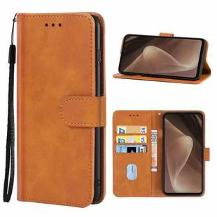 For Sharp Aquos Sense7 Plus Leather Phone Case(Brown)