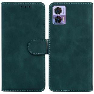 For Motorola Edge 30 Neo / Edge 30 Lite Skin Feel Pure Color Flip Leather Phone Case(Green)