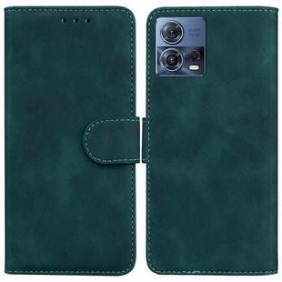 For Motorola Moto S30 Pro 5G / Edge 30 Fusion Skin Feel Pure Color Flip Leather Phone Case(Green)