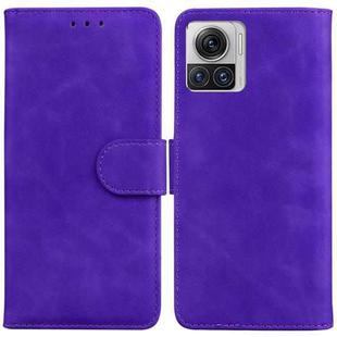 For Motorola Moto X30 Pro 5G / Edge 30 Ultra Skin Feel Pure Color Flip Leather Phone Case(Purple)