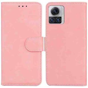 For Motorola Moto X30 Pro 5G / Edge 30 Ultra Skin Feel Pure Color Flip Leather Phone Case(Pink)