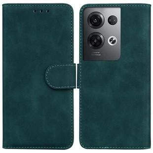 For OPPO Reno8 Pro+ Skin Feel Pure Color Flip Leather Phone Case(Green)