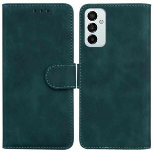 For Samsung Galaxy M13 4G Skin Feel Pure Color Flip Leather Phone Case(Green)