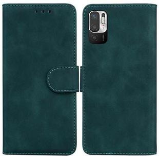 For Xiaomi Redmi Note 11T Pro / 11T Pro+ 5G Skin Feel Pure Color Flip Leather Phone Case(Green)