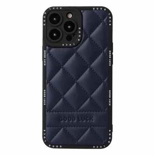 For iPhone 11 Pro Max Diamond Pattern Leather Phone Case(Blue)
