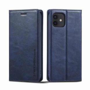 For iPhone 11 LC.IMEEKE RFID Anti-theft Leather Phone Case(Blue)