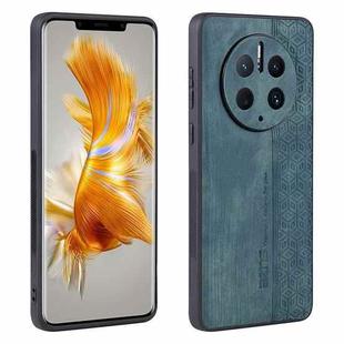 For Huawei Mate 50 Pro AZNS 3D Embossed Skin Feel Phone Case(Dark Green)