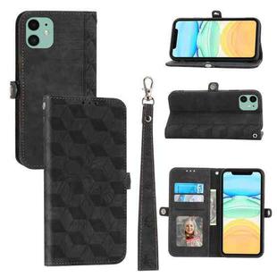 For iPhone 12 mini Spider Printed Leather Phone Case(Black)