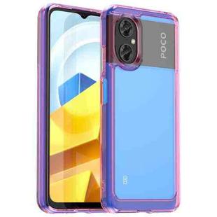 For Xiaomi Redmi Note 11R Colorful Series Acrylic + TPU Phone Case(Transparent Pink)