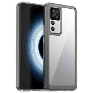 For Xiaomi 12T Pro Colorful Series Acrylic + TPU Phone Case(Transparent Grey)