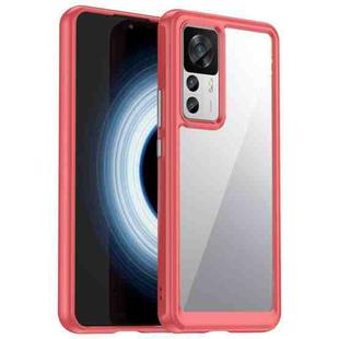 For Xiaomi 12T Pro Colorful Series Acrylic + TPU Phone Case(Red)