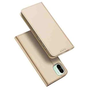 For Xiaomi Redmi A1 DUX DUCIS Skin Pro Series Flip Leather Phone Case(Gold)