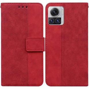 For Motorola Moto X30 Pro 5G / Edge 30 Ultra Geometric Embossed Flip Leather Phone Case(Red)