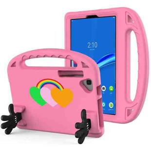 For Lenovo Tab M10 Plus Love Small Palm Holder EVA Tablet Case(Pink)