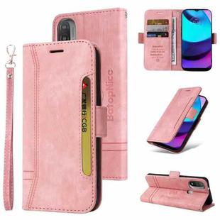 For Motorola Moto E20 / E30 / E40 BETOPNICE Dual-side Buckle Leather Phone Case(Pink)