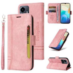For vivo Y77 5G Global BETOPNICE Dual-side Buckle Leather Phone Case(Pink)