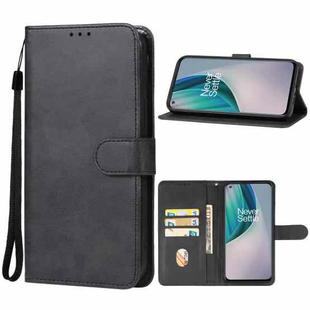 For OnePlus Nord N10 5G Leather Phone Case(Black)