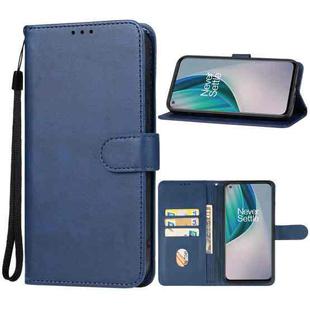 For OnePlus Nord N10 5G Leather Phone Case(Blue)