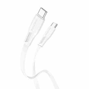 Borofone BX85 1m 60W USB-C / Type-C to Type-C Auspicious Charging Data Cable(White)