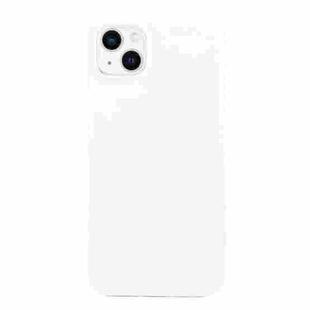 For iPhone 14 Solid Color Frosted Silicone Phone Case(White)