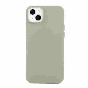 For iPhone 14 Solid Color Frosted Silicone Phone Case(Grey)