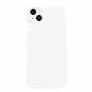 For iPhone 14 Plus Solid Color Frosted Silicone Phone Case(White)