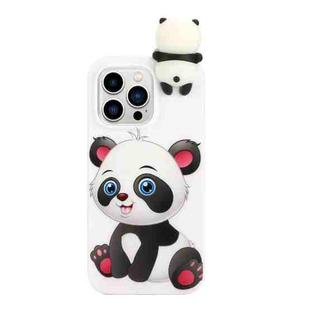 For iPhone 14 Pro Max Shockproof Cartoon TPU Phone Case(Panda)