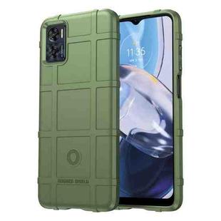 For Motorola Moto E22 Full Coverage Shockproof TPU Phone Case(Green)