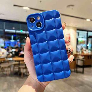 For iPhone 13 3D Grid TPU Phone Case(Blue)