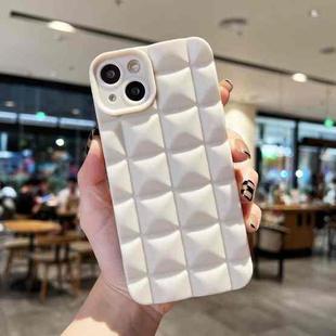 For iPhone 13 Pro 3D Grid TPU Phone Case(White)