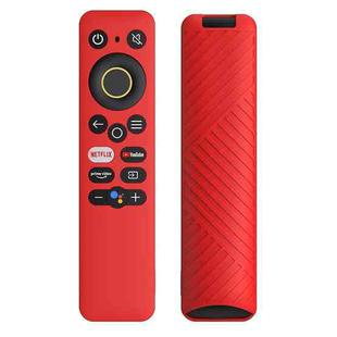 For Realme TV 30 inch / 40 inch Solid Color Silicone Protective Cover(Red)