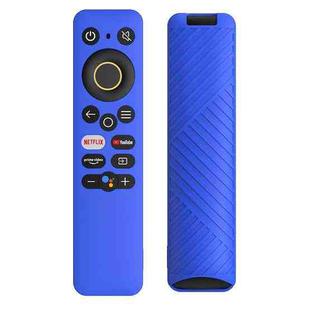 For Realme TV 30 inch / 40 inch Solid Color Silicone Protective Cover(Dark Blue)