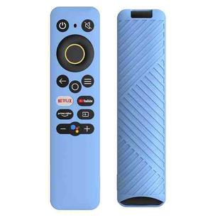 For Realme TV 30 inch / 40 inch Solid Color Silicone Protective Cover(Sky Blue)