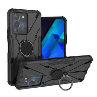 For Infinix Note 12 G96 Armor Bear Shockproof PC + TPU Phone Case with Ring(Black)
