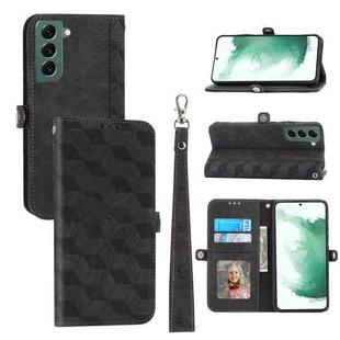 For Samsung Galaxy S22 Spider Printed Leather Phone Case(Black)