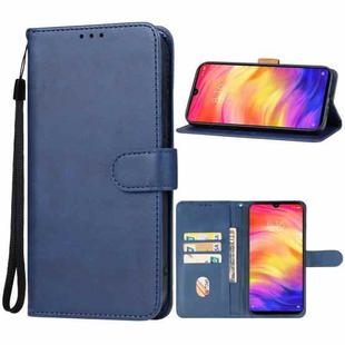 For Xiaomi Redmi Note 7 Pro Leather Phone Case(Blue)