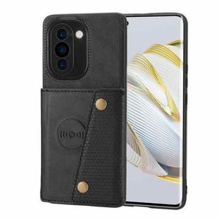 For Huawei nova 10 Double Buckle Magnetic Phone Case(Black)