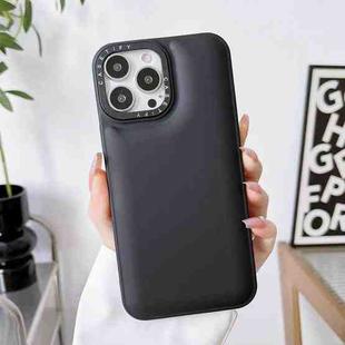 For iPhone 14 Pro Max Liquid Silicone Bread Bubble Phone Case(Black)