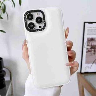For iPhone 13 Pro Liquid Silicone Bread Bubble Phone Case(White)