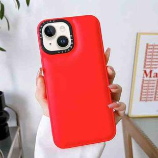 For iPhone 13 Liquid Silicone Bread Bubble Phone Case(Red)