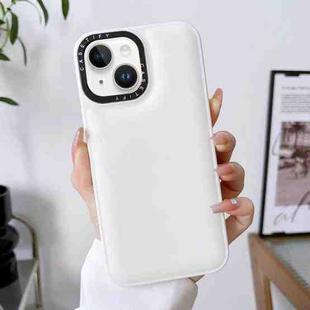 For iPhone 13 Liquid Silicone Bread Bubble Phone Case(White)
