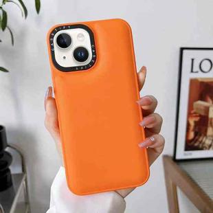 For iPhone 13 Liquid Silicone Bread Bubble Phone Case(Orange)