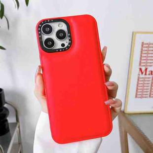 For iPhone 12 Pro Liquid Silicone Bread Bubble Phone Case(Red)