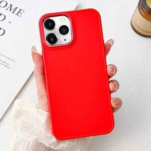 For iPhone 11 Pro Max Electroplated Grooved Skin Fee Phone Case(Red)